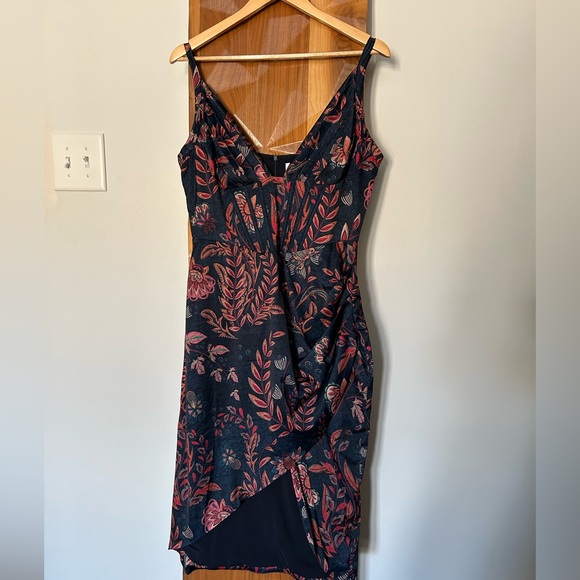 Stunning Averie Silky Cocktail Dress Size L - Picture 3 of 11